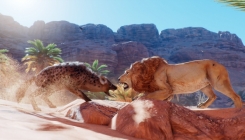Assassin's Creed: Origins - lion VS hyena