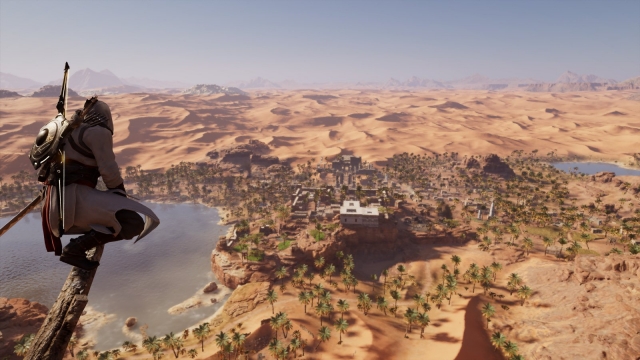 Assassin's Creed: view of the desert from above