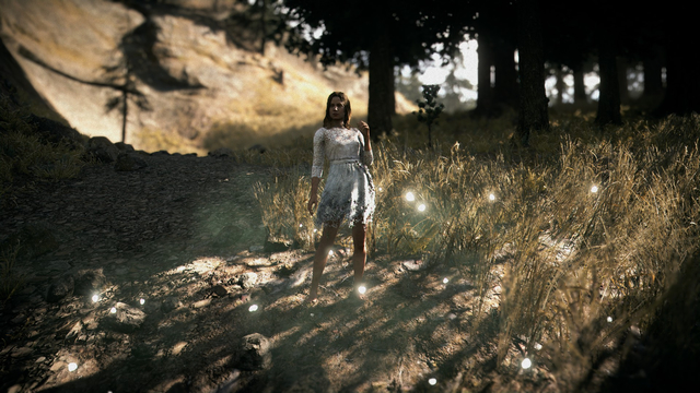 Far Cry 5 - girl in the forest screenshot