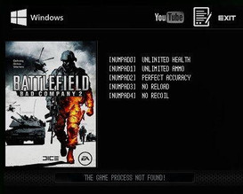 Battlefield: Bad Company 2: Trainer (+5) [Latest: 03.08.2016] {LIRW / GHL}