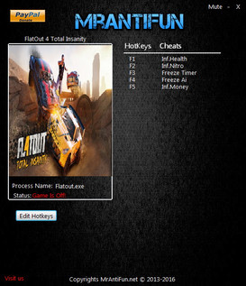 FlatOut 4: Total Insanity: Trainer (+5) [1.0] {MrAntiFun}