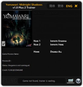 Yomawari: Midnight Shadows - Trainer +2 v1.0 {FLiNG}