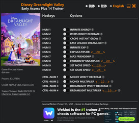 Disney Dreamlight Valley: Trainer +14 v2023.09.15 {FLiNG}