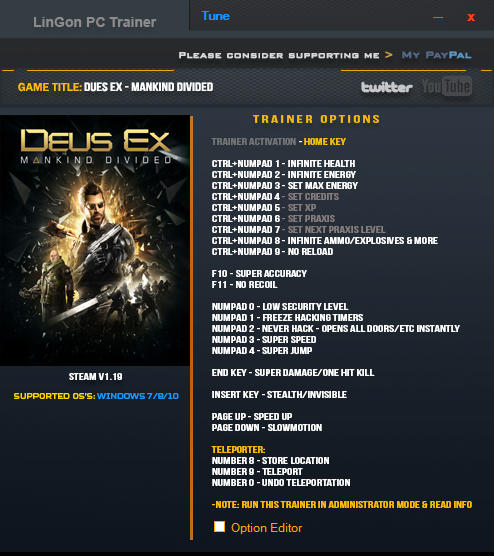 Humorous purely Temerity Deus Ex: Mankind Divided: Trainer (+20) [1.19] {LinGon} download free -  VGTrainers.com