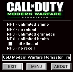 Call Of Duty: Modern Warfare 2 Remastered Trainer - FLiNG Trainer