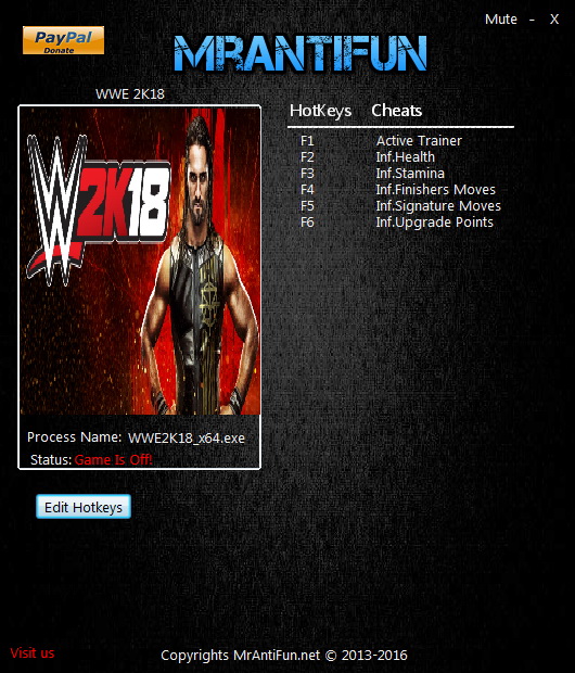 Wwe 2k18 Trainer 5 106 Mrantifun Download Free