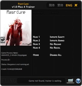 Past Cure: Trainer +4 v1.0 {FLiNG}
