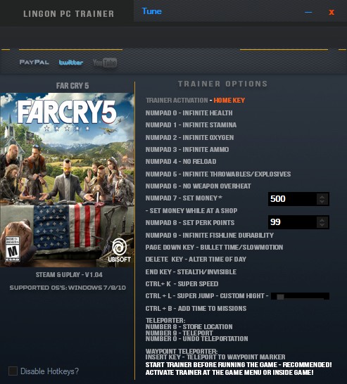 Samtykke Objector Møde Far Cry 5: Trainer +17 v1.04 {LinGon} download free - VGTrainers.com