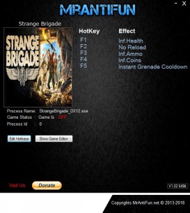 Strange Brigade: Trainer +5 v1.0 {MrAntiFun}