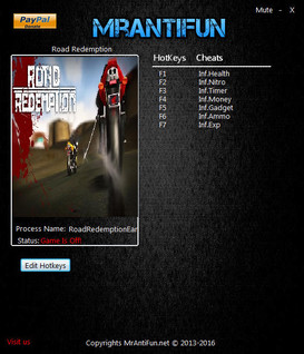Road Redemption: Trainer +7 v06.28.2016 {MrAntiFun}
