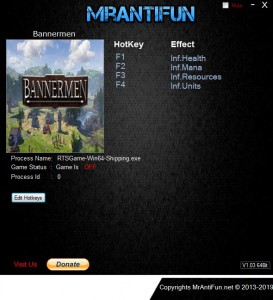 Bannermen: Trainer +4 v1.0.7 {MrAntiFun}