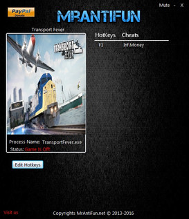 Transport Fever: Trainer +1 Build 11807 {MrAntiFun}