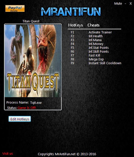 Titan Quest: Immortal Throne - Trainer +8 V1.1 {MrAntiFun}