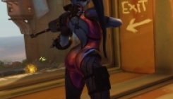 Overwatch - sexy widowmaker with weapon