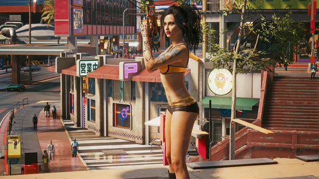 Cyberpunk 2077 - sexy girl screenshot