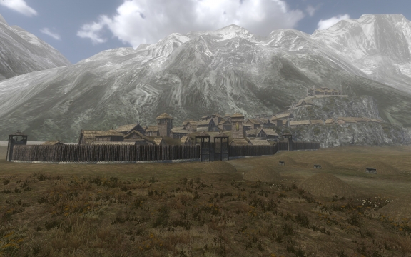 Mount & Blade - settlement in the mountains