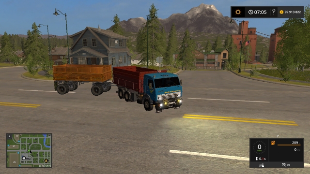 Farming Simulator 17 - Kamaz 55102 + GKB 8551