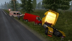 Euro Truck Simulator - road accident