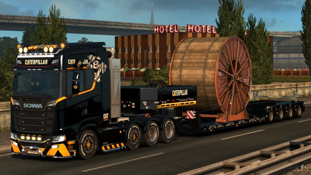 Euro Truck Simulator Scania Caterpillar screenshot