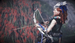 Horizon: Zero Dawn - girl archery screenshot