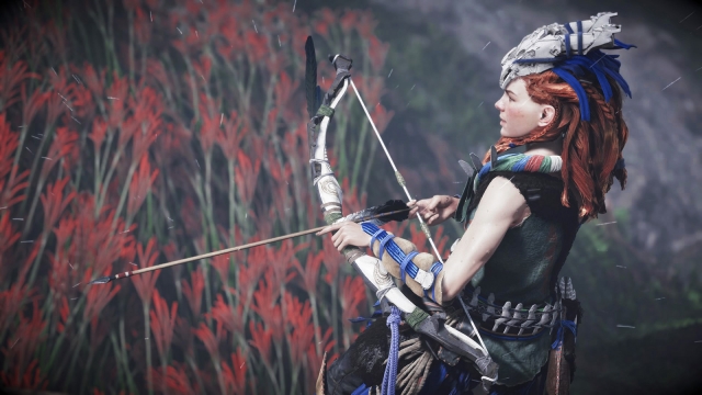 Horizon: Zero Dawn - girl archery screenshot