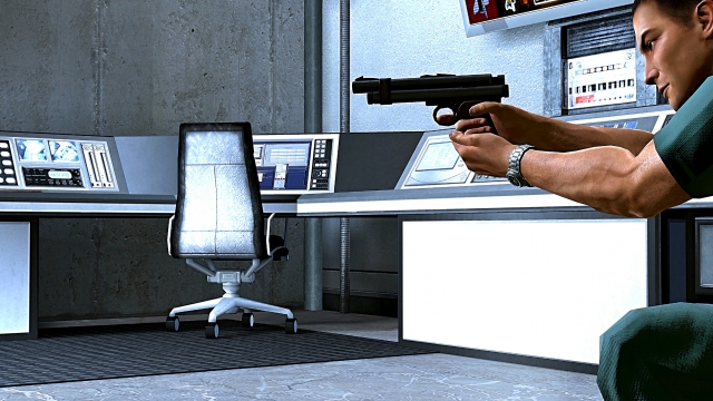 Alpha Protocol - man with weapon screenshot
