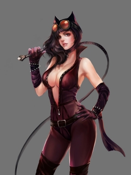 Batman: Arkham Knight - cat girl art