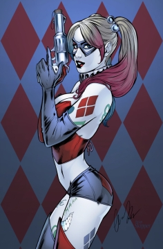 Batman: Arkham Knight - Harley Quinn art