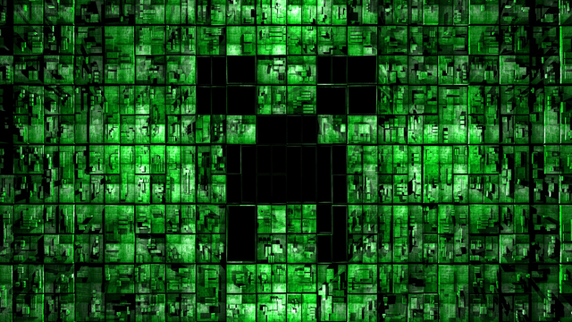 Minecraft: Green background