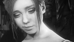 Devil May Cry - girl (black and white portrait)