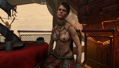 Metro Exodus - girl topless screenshot