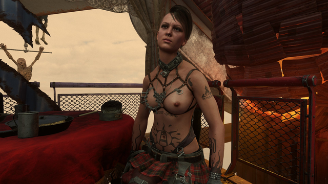 Metro Exodus - girl topless screenshot