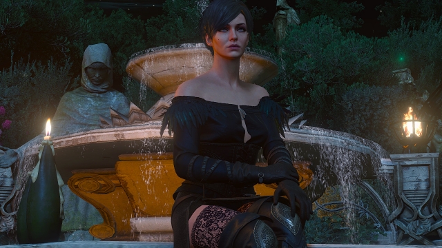 The Witcher 3 - Yennefer near the fountain