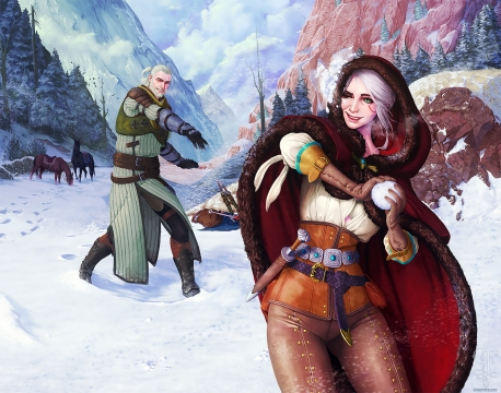 The Witcher 3: Wild Hunt - snowball game art