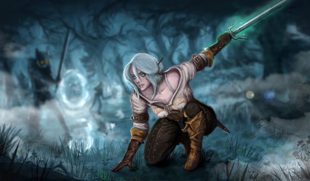 The Witcher 3: Wild Hunt - Ciri and Wild Hunt art