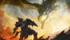 Skyrim: Dragon - Battle (art)