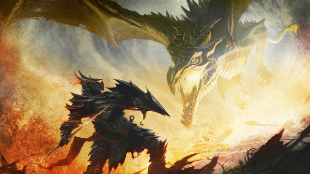 Skyrim: Dragon - Battle (art)