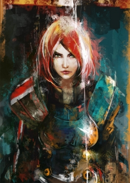 Mass Effect 3 - girl art