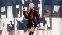 Fallout 4 - sexy girl with a gun screenshot