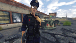 Fallout: New Vegas - police girl screenshot