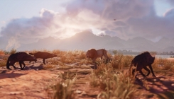 Assassin's Creed: Origins - lion VS hyenas