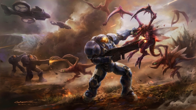 StarCraft 2: Wings of Liberty - battle