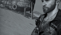 Mad Max - black and white screenshot