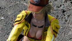 Final Fantasy 15 - sexy girl in a baseball cap